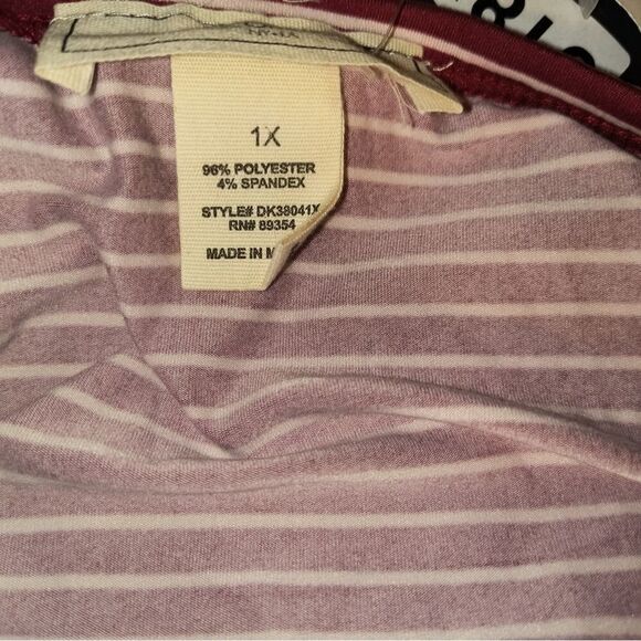 No Comment Plus Size Striped Top - Picture 7 of 7